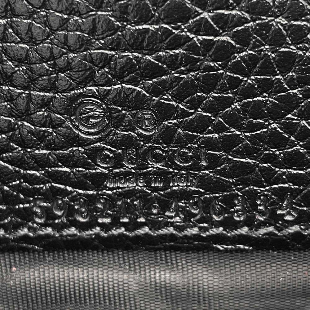GUCCI Black Leather Shoulder Bag - Picture 8 of 9